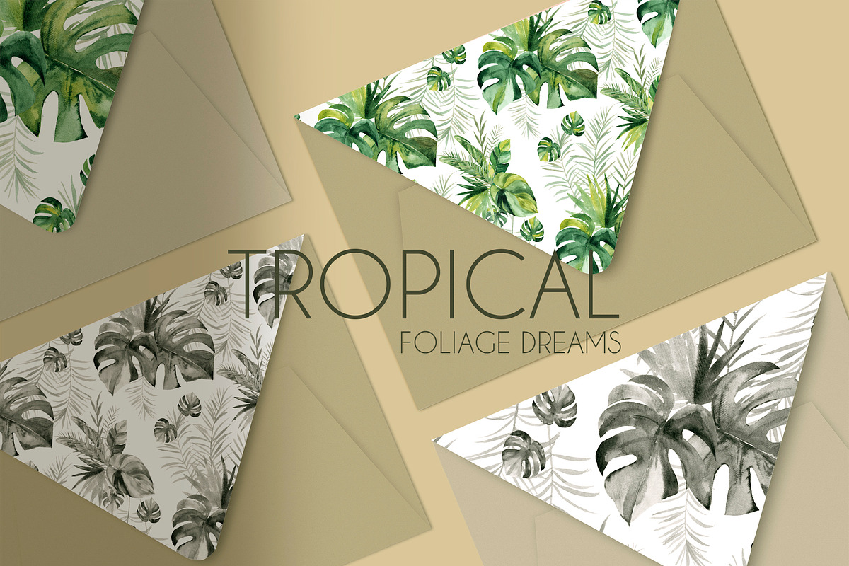 Tropical Foliage Watercolor set, a Decorative Illustration by Liliia Polos Illustration (Photo 14 of 14)