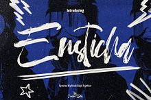 Ensticha - Dry Brush Script