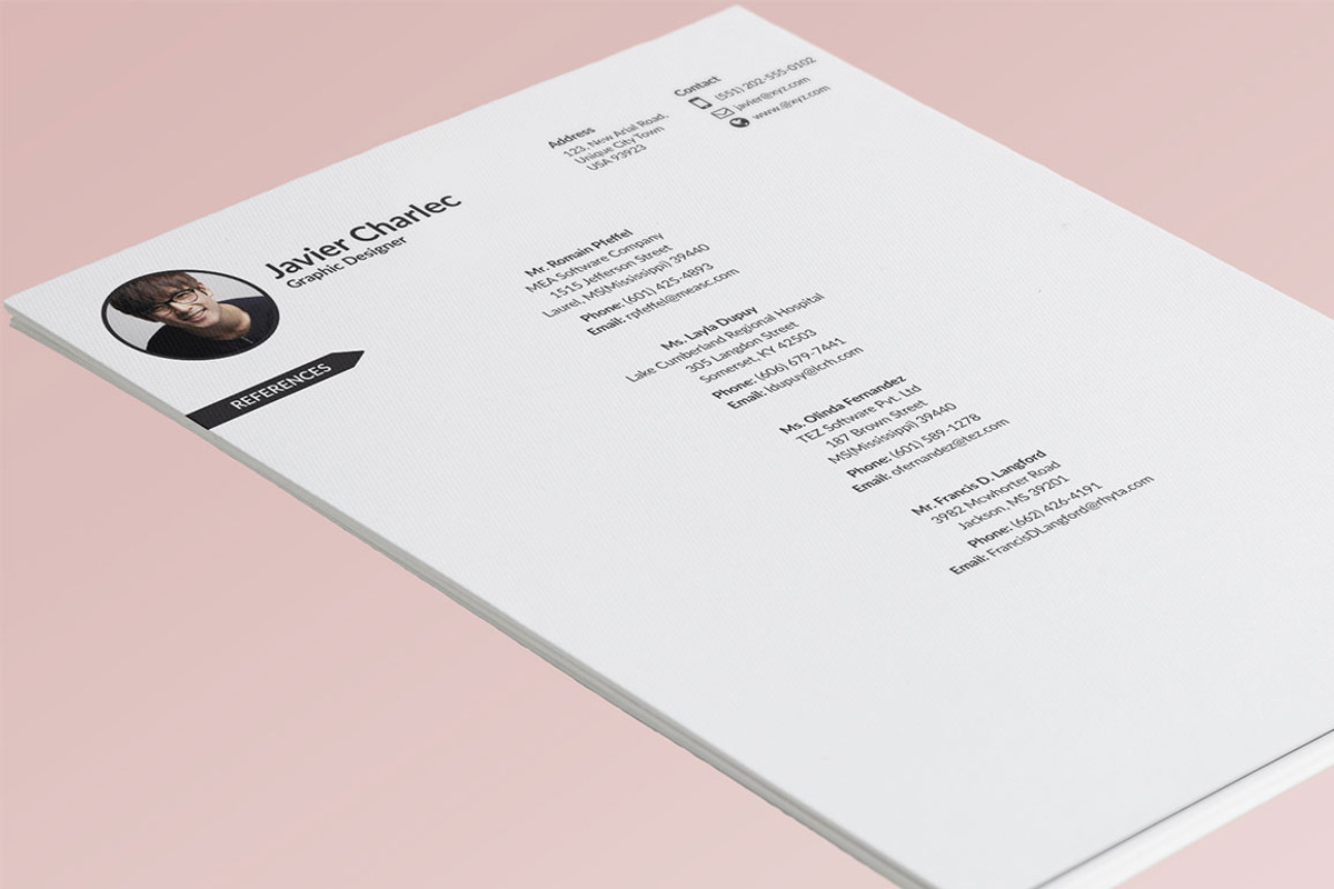 4 Page Professional Resume Template, a Resume Template by Made by Mancie (Photo 4 of 5)