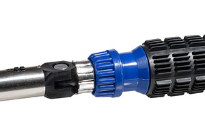 Universal ratchet screwdriver with blue rubberized handle and me, a Technology Photo by ndanko