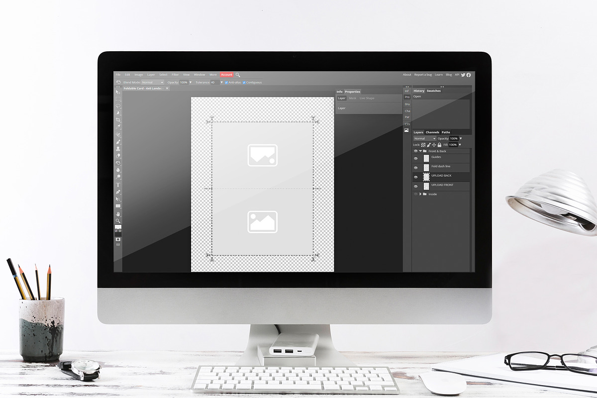 Folded Card Template, an Invitation Template by DesignStudioTeti (Photo 9 of 10)