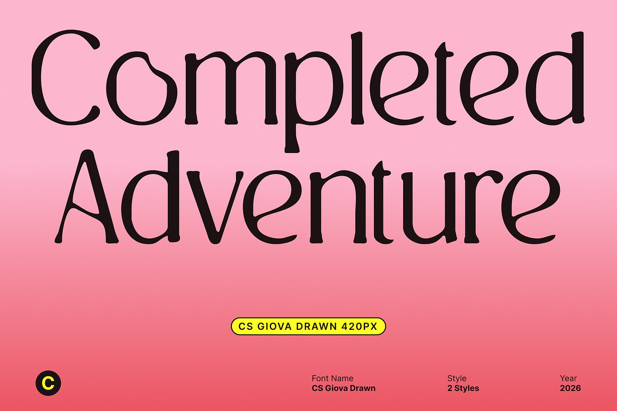 CS Giova Drawn, a Serif Font by Craft Supply Co. (Photo 5 of 8)