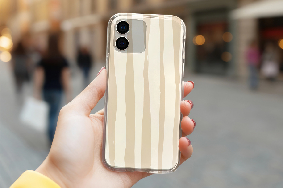 Painted Beige Stripes, a Pattern Graphic by MalyskaStudio (Photo 5 of 8)