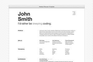 Reskee Resume Bootstrap 4 Template, a Bootstrap Template by Cardeo
