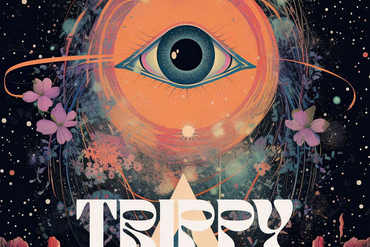 TRIPPY Retro Surreal Posters, a Decorative Illustration by Lana Elanor (Photo 8 of 8)