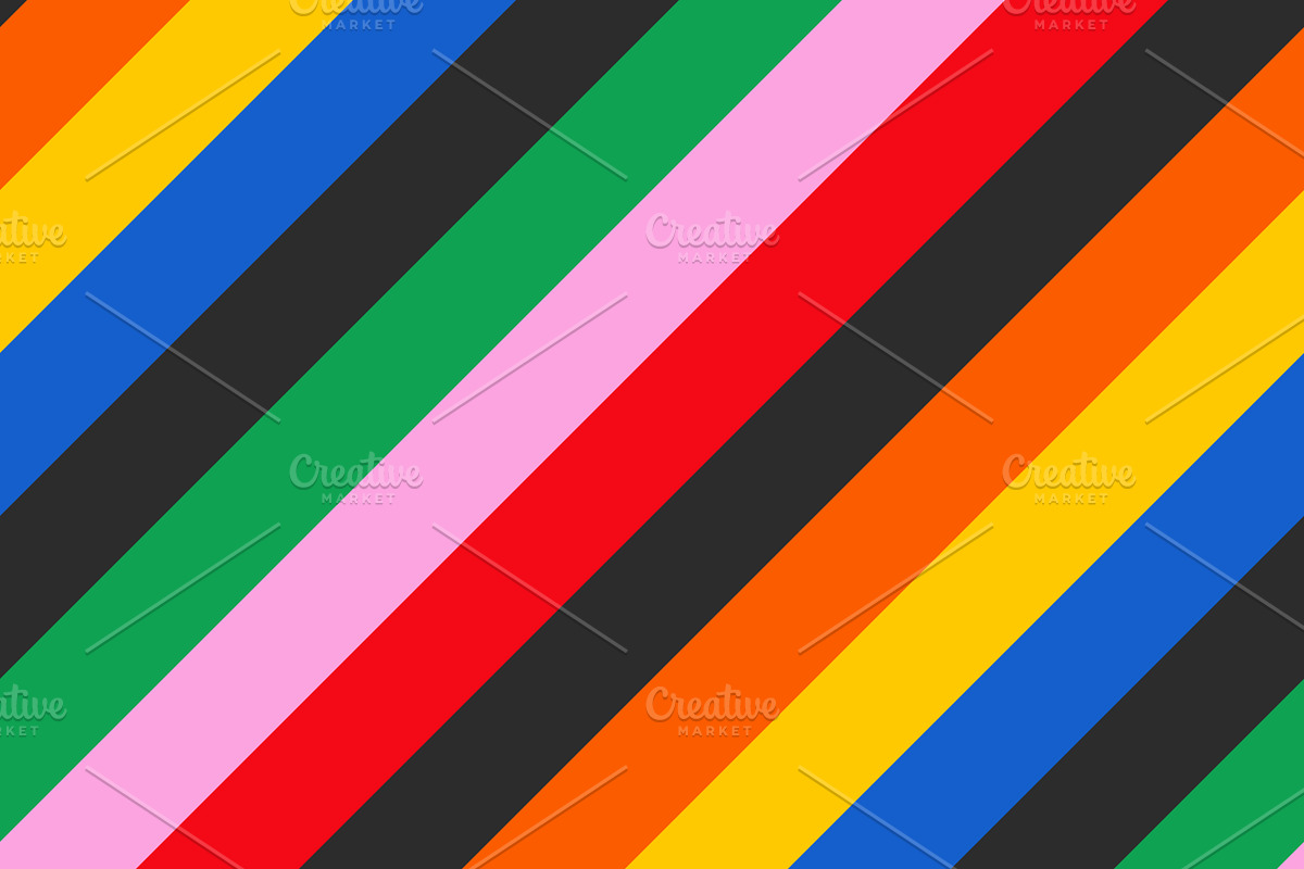 pattern with multicolored stripes, a Pattern Graphic by Art's and patterns (Photo 1 of 2)