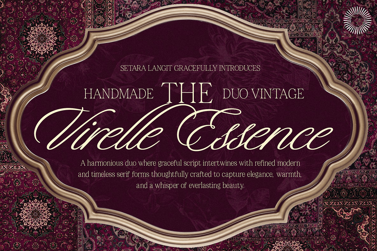 Virelle Essence - Elegant Font Duo, a Font by Setara Langit CreativeStd (Photo 1 of 11)