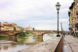 The arno  florence stock picture