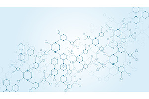 Molecular structure. Medicine, an Illustration by Things for designers