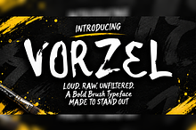 Vorzel Rough Brush Display Font