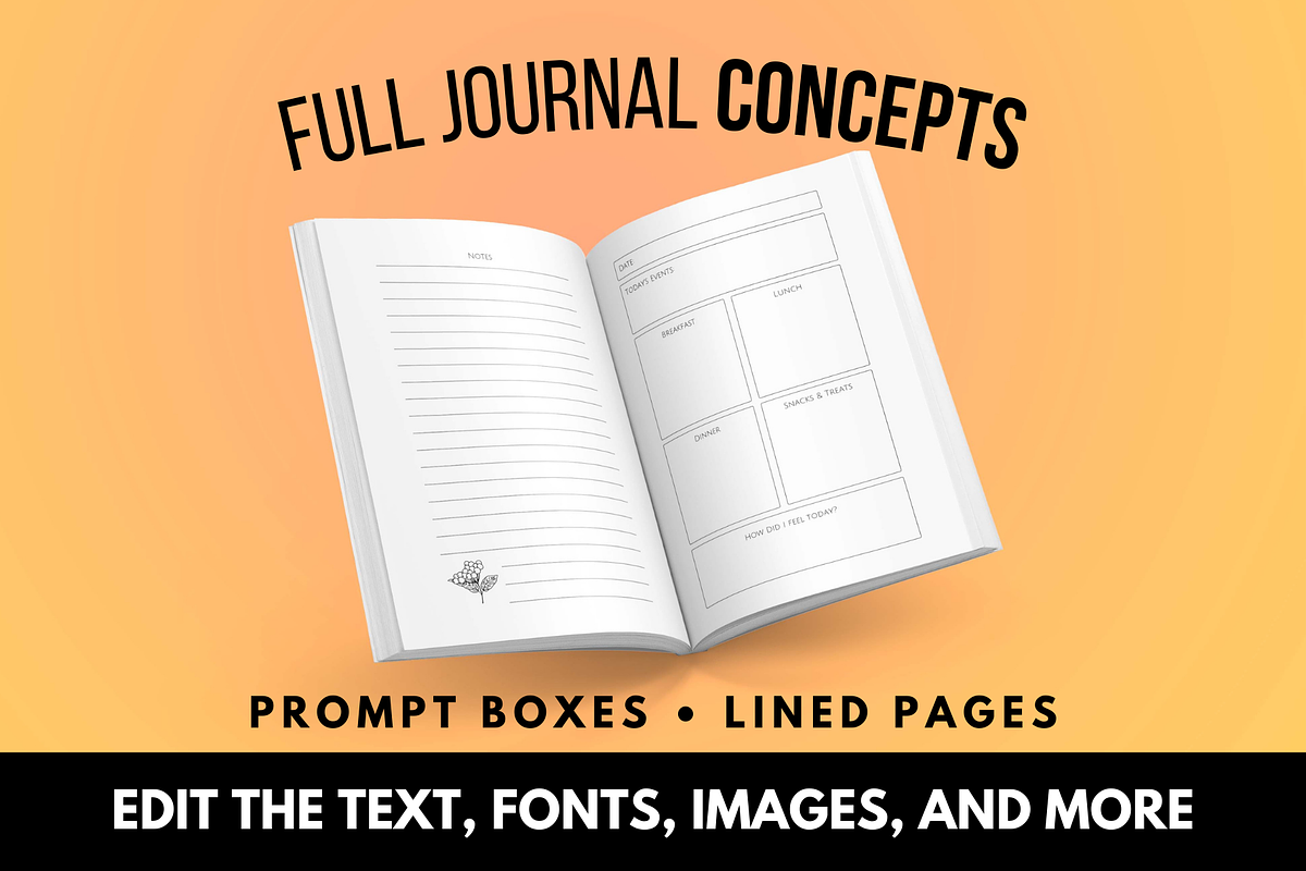 38 KDP Journal Template Bundle, a Magazine Template by Self Publishing Magic (Photo 2 of 4)