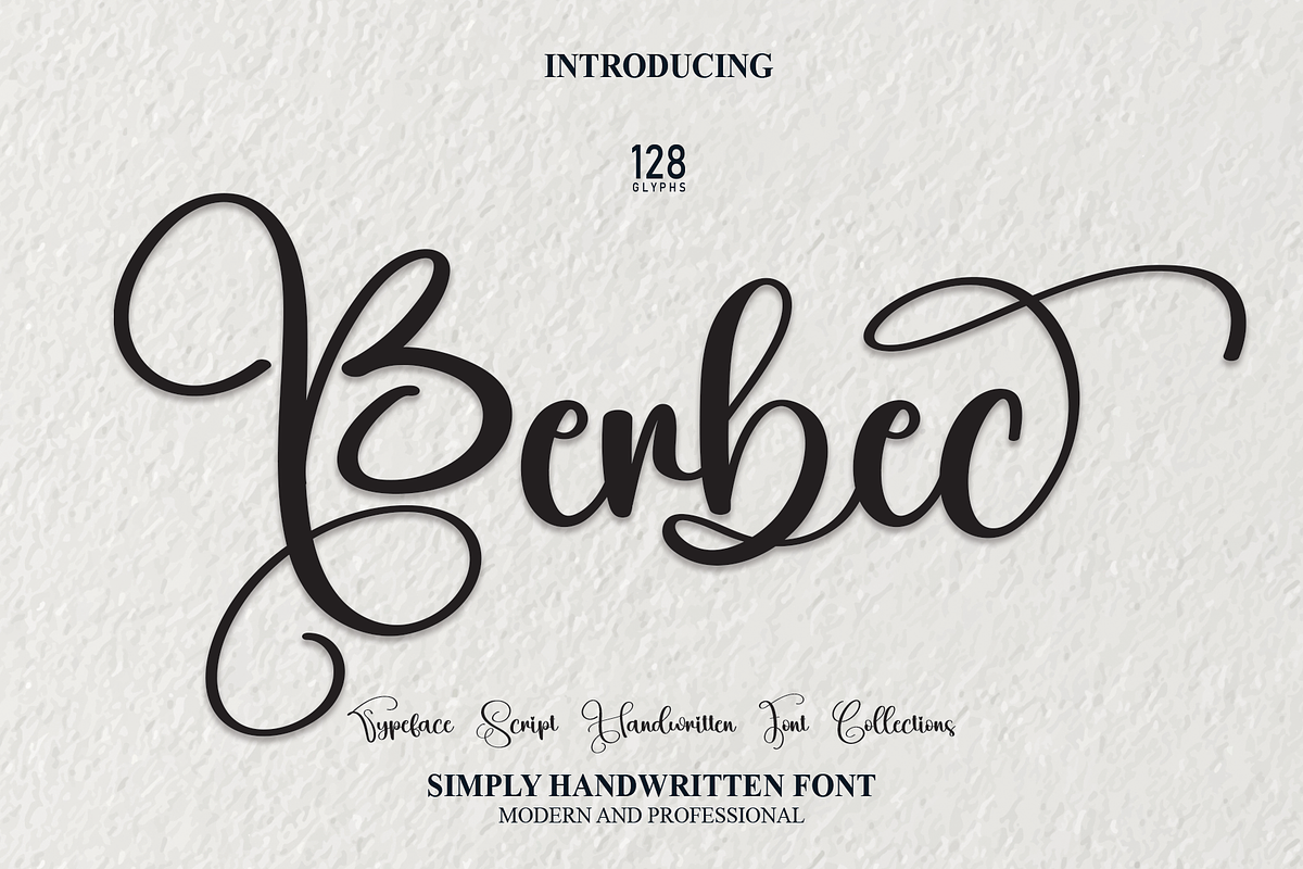 Berbec | Script Font, a Script Font by Scratchones (Photo 1 of 8)