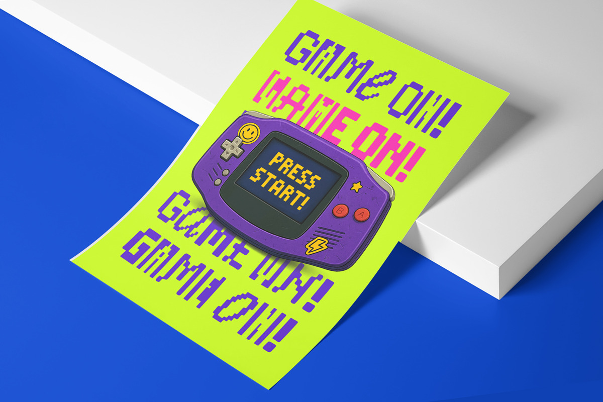 Ransom Pixel - Display Font, a Font by Edignwn Type (Photo 8 of 10)