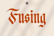 Fusing – Bold Blackletter Simplicity, a Blackletter Font by Sign Studio (Thumbnail 1 of 12)