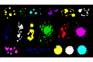 Neon colors graphic elements. Blobs, a Background Graphic by LadadikArt