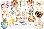 Watercolor Mothers Day ClipArt, an Illustration by Design Market (Thumbnail 1 of 4)
