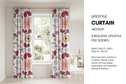 Curtain Mockup - 3 Lifestyle PSD, a Household Mockup by Pixel Foundry (Thumbnail 1 of 7)