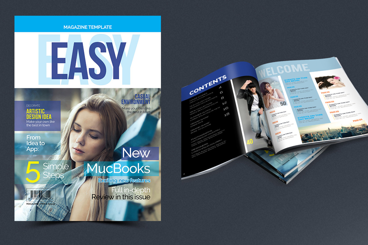 Magazine Bundle_13 Template, a Magazine Template by artico