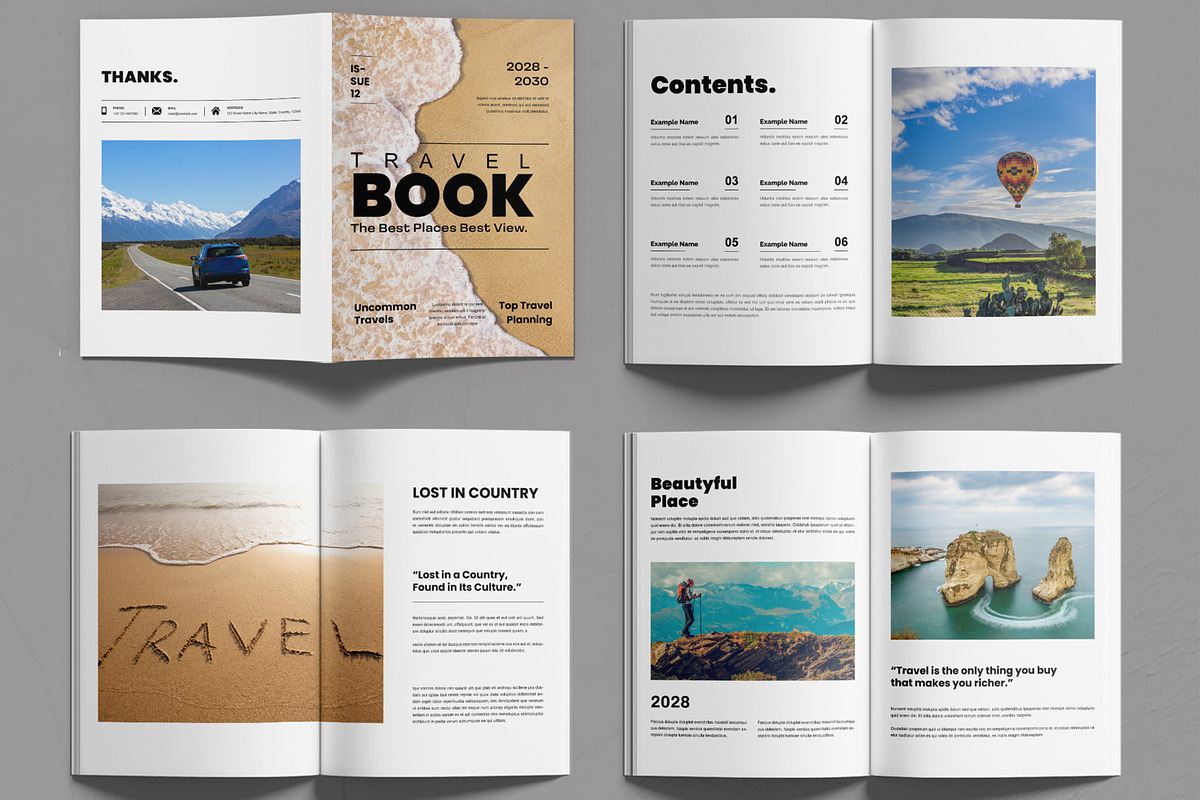 Travel Magazine Design Layout