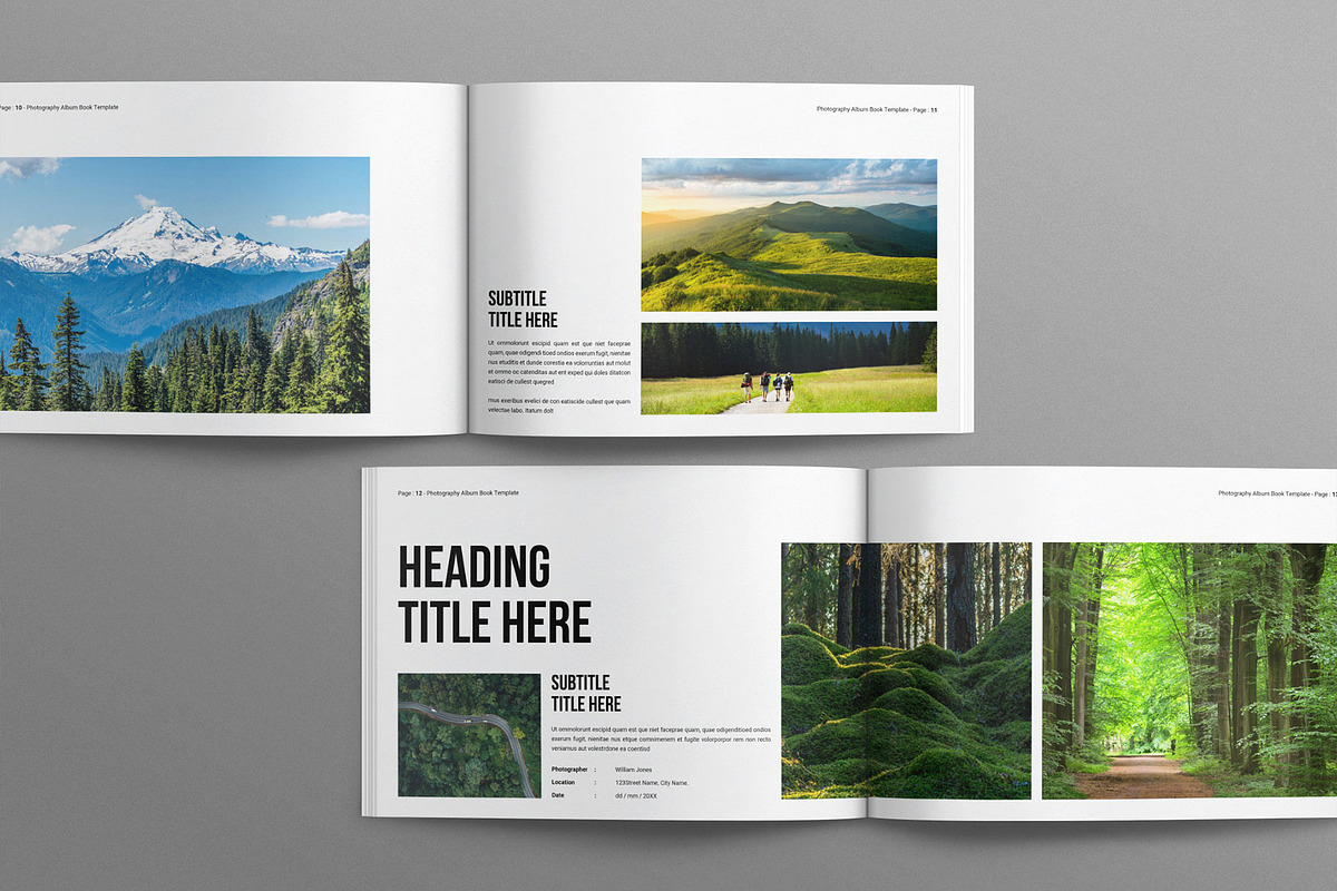 Photography Album Book  Landscape, a Magazine Template by Work-Envance (Photo 4 of 8)