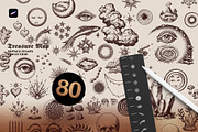 Treasure Map Procreate Brushes, a Shape Add-On by Spasibenko Art (Thumbnail 9 of 13)