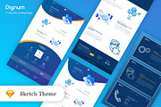 IT-Security Landing page, a Landing Page Template by zeeshanriaz55 (Thumbnail 1 of 7)