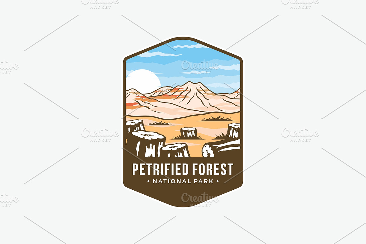 Petrified Forest National Park Logo, a Branding & Logo Template by swarnstudio