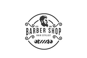 Vintage Barbershop Logo Design, a Branding & Logo Template by AlvinStd