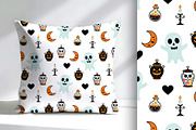 Halloween Magic Ghosts Seamless, a Pattern Graphic by Sharon Schwalbe (Thumbnail 1 of 4)
