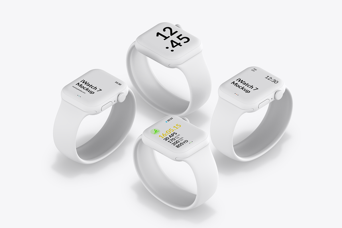 Apple iWatch Clay Mockup, a Product Mockup by Mockupdaddy (Photo 8 of 11)