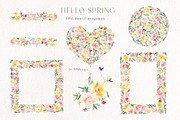 Hello Spring Watercolor ClipArt, an Animal Illustration by whiteheartdesign (Thumbnail 15 of 24)