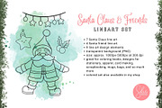 Santa Claus & Friends - Line art Set, a Seasonal Illustration by shielscreations (Thumbnail 3 of 5)