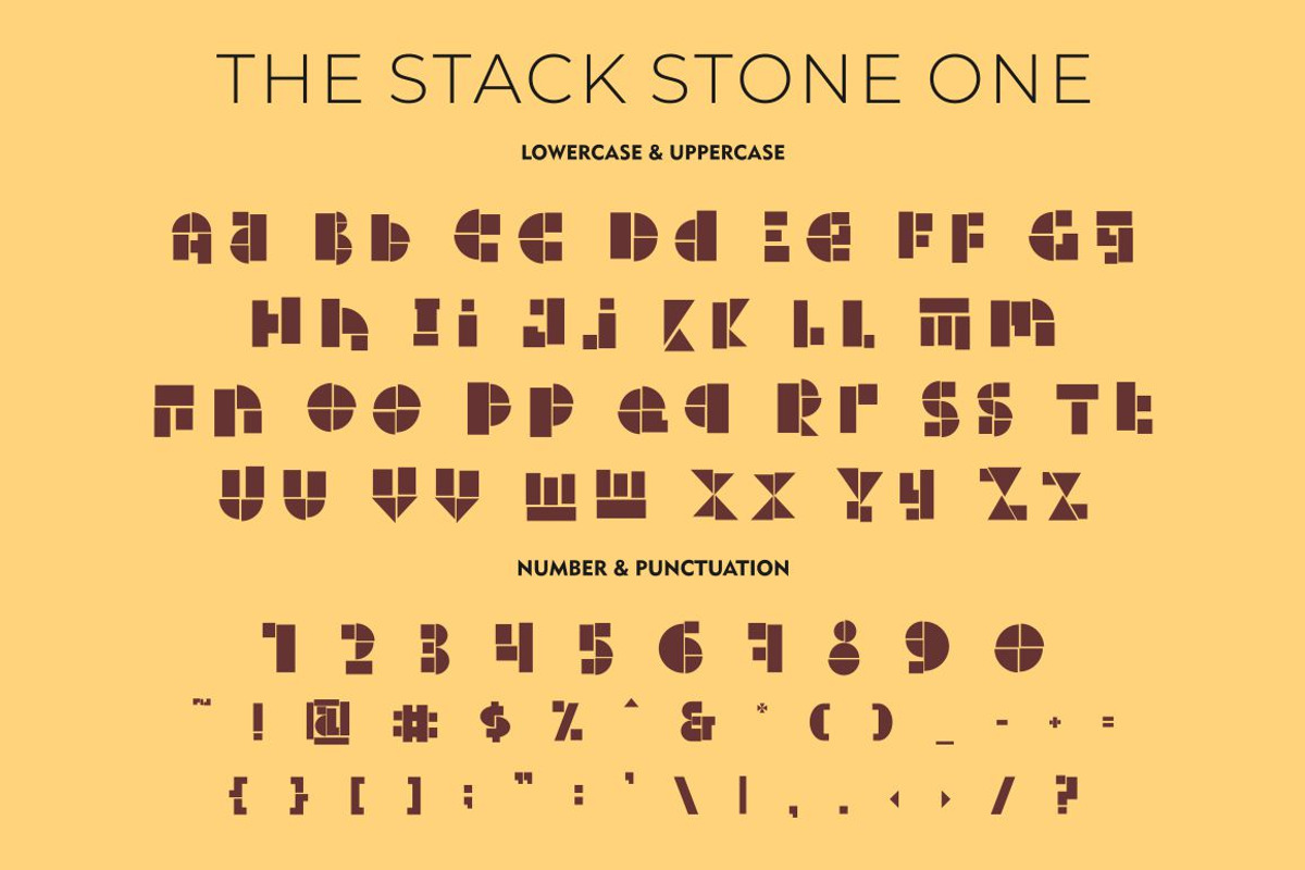 The Stack Stone - Display Font, a Sans Serif Font by PutraCetol Studio