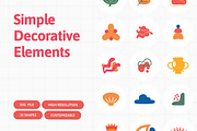 Simple Decorative Elements, a Decorative Illustration by Illustrava (Thumbnail 1 of 7)