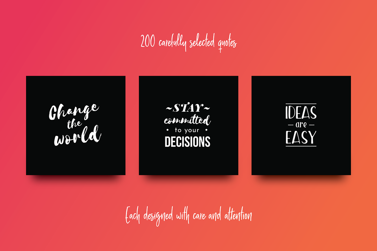 200 Aspirational Entrepreneur Quotes, a Social Media Template by Delightful Design (Photo 4 of 9)
