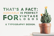 Agroable - Clean & Rough Font, a Sans Serif Font by Roman Paslavsky (Thumbnail 2 of 7)