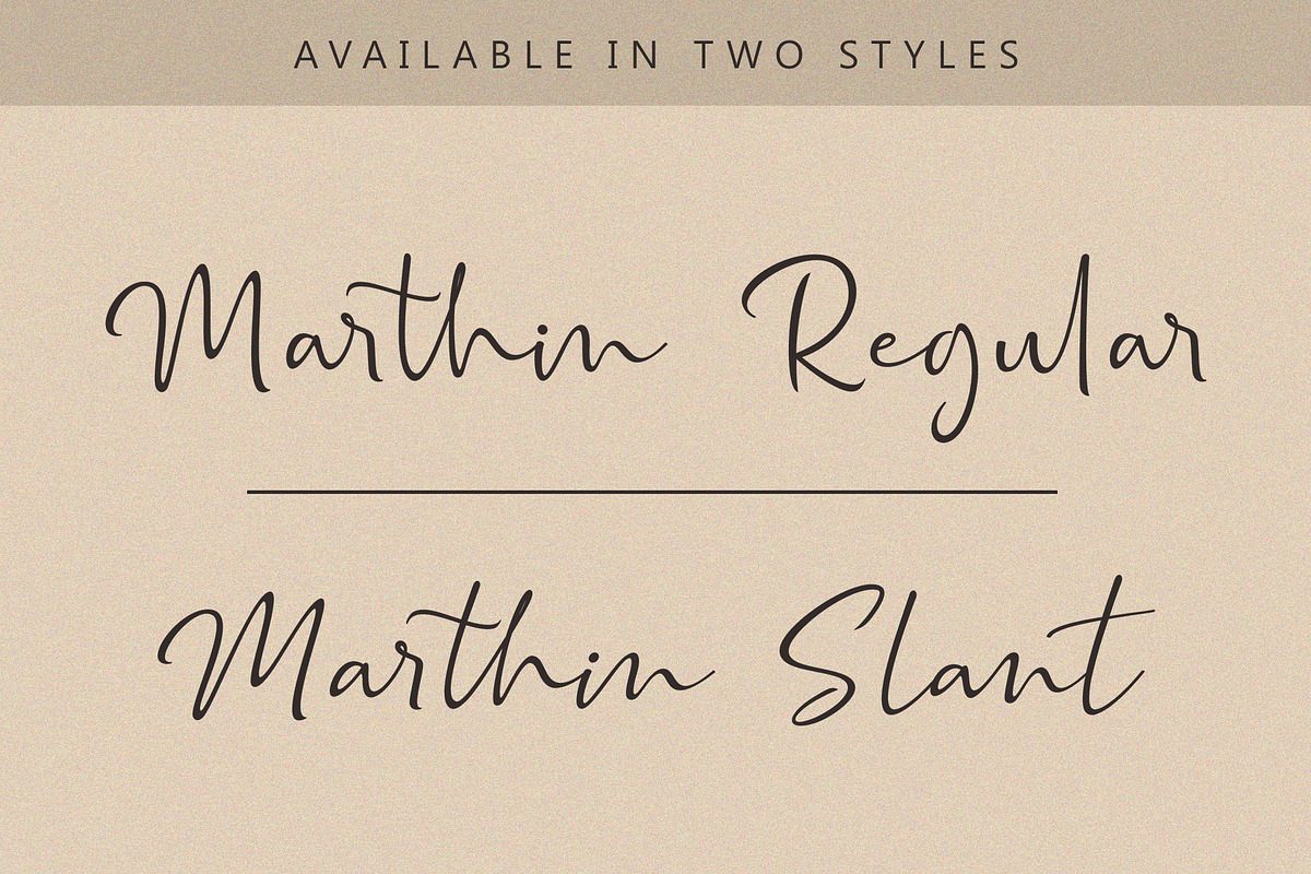 Marthin - Script Font, a Script Font by Subectype Studio (Photo 11 of 14)