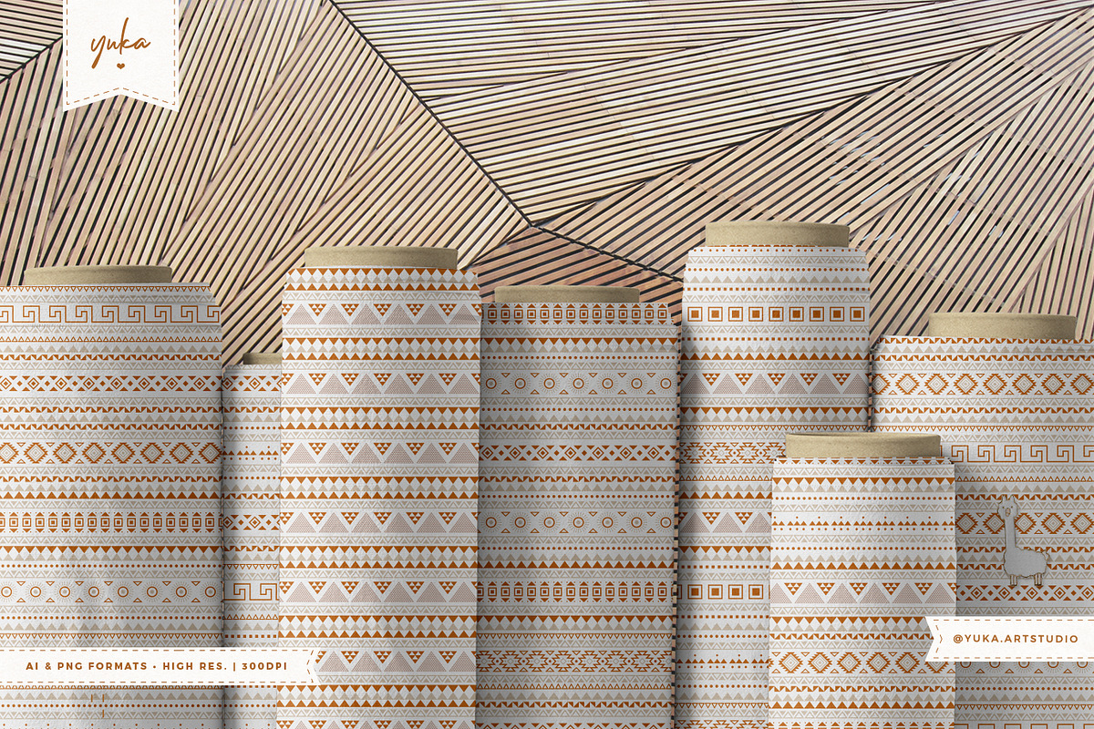 Aztec Pattern • • BUNDLE, a Pattern Graphic by Yuka Baby (Photo 3 of 9)