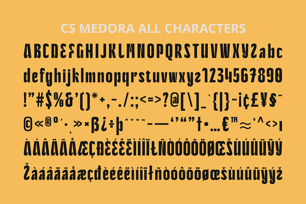 CS Medora – Condensed Font, a Sans Serif Font by Craft Supply Co. (Photo 5 of 8)