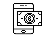 Digital Currency Line Icon, an Icon by Pexelpy (Thumbnail 1 of 2)
