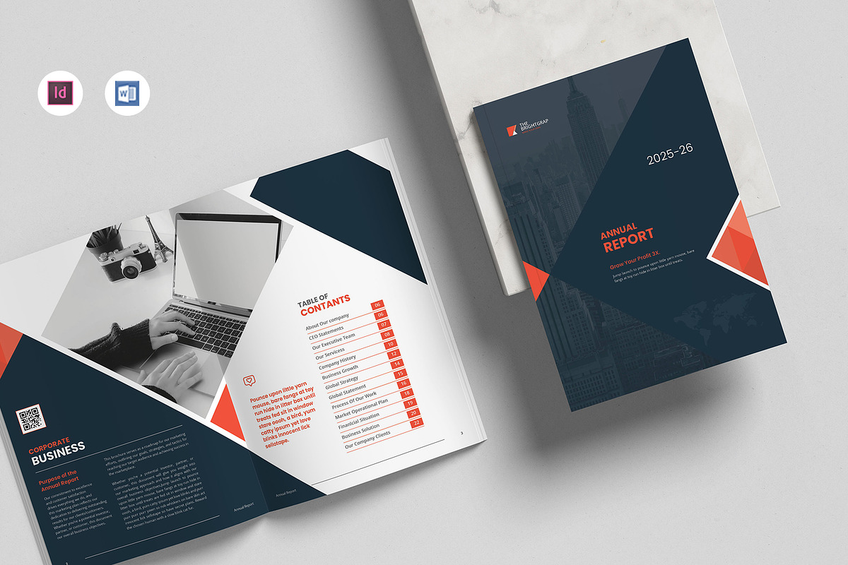 Annual Report | InDesign & MS Word