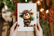 Whimsical Christmas Haigh Land Cow, an Illustration by Designworld (Thumbnail 5 of 5)