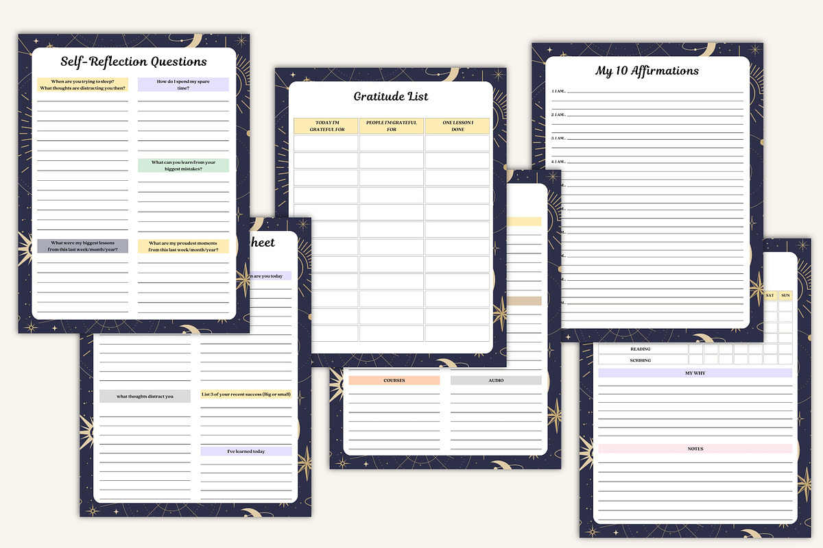 2026 Moon Ritual Journal, a Stationery Template by Designmela01 (Photo 7 of 10)