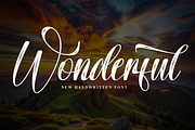 Wonderfull | Script Font, a Handwritten Font by Scratchones (Thumbnail 1 of 9)