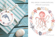 Under the sea, an Illustration by NellyaEgorova (Thumbnail 5 of 13)