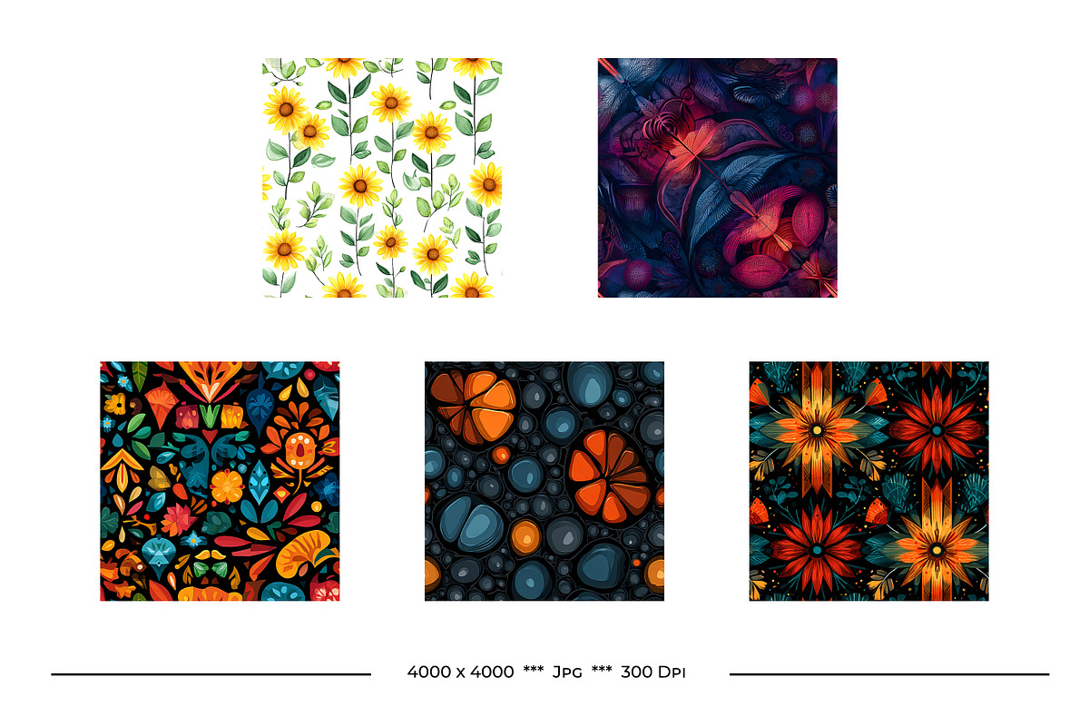 Floral Bundle, a Pattern Graphic by karenfoleyphoto (Photo 8 of 10)