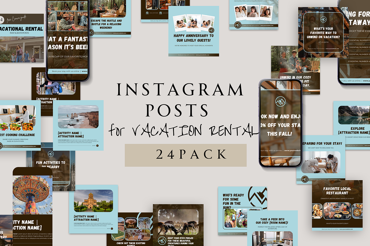 AIRBNB RENTAL INSTAGRAM POSTS, a Social Media Template by Daring Digies (Photo 2 of 8)