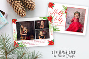 Christmas Card Template, a Card Template by Rovena Design (Thumbnail 1 of 2)