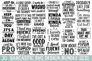 Sarcastic SVG Bundle