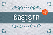 Eastern Typeface, a Sans Serif Font by Me55enjah Design (Thumbnail 1 of 5)